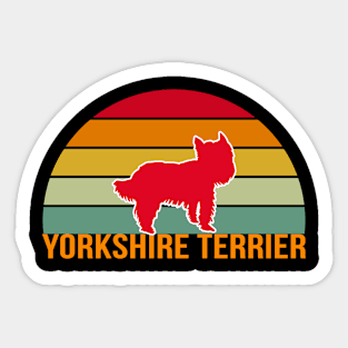 Yorkshire Terrier Vintage Silhouette Sticker